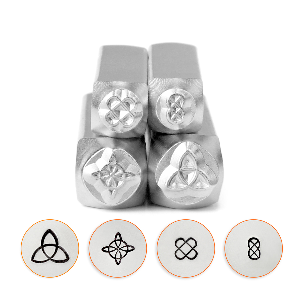 Metal Stamping Tools ImpressArt Celtic Mandala Stamp 4-Pack Design Stamps